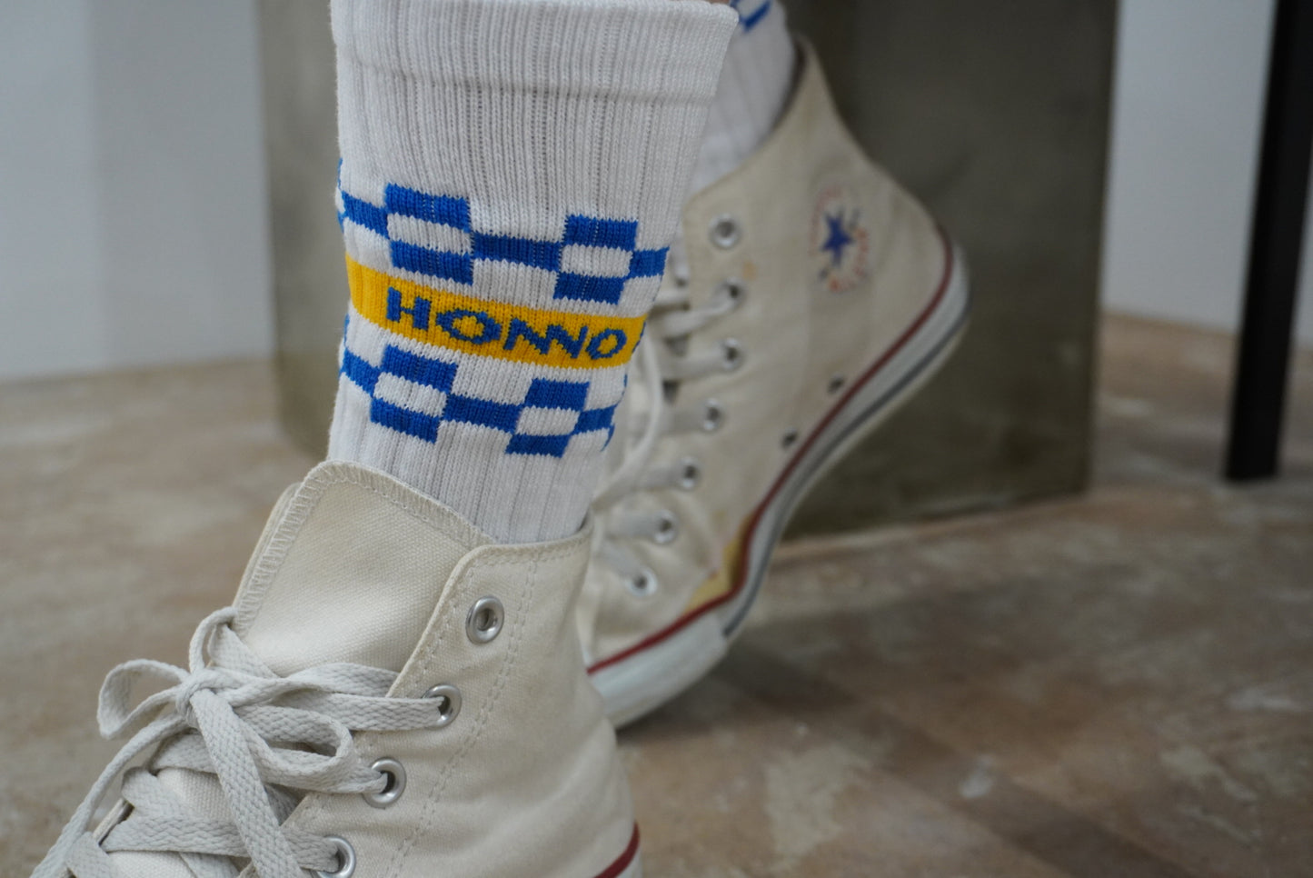 BRAIN SOCKS(WHITE×BLUE)
