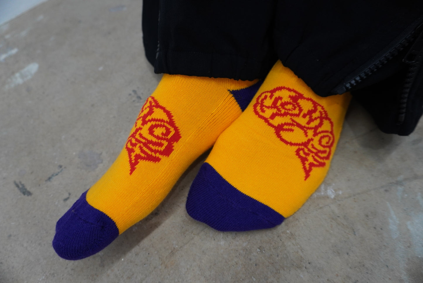 BRAIN SOCKS(ORANGE×PURPLE)