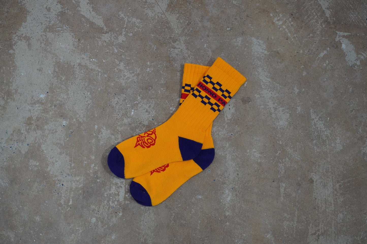 BRAIN SOCKS(ORANGE×PURPLE)