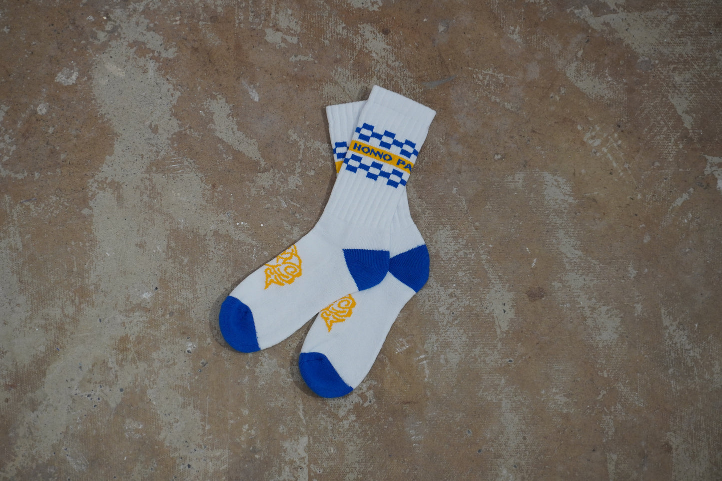 BRAIN SOCKS(WHITE×BLUE)