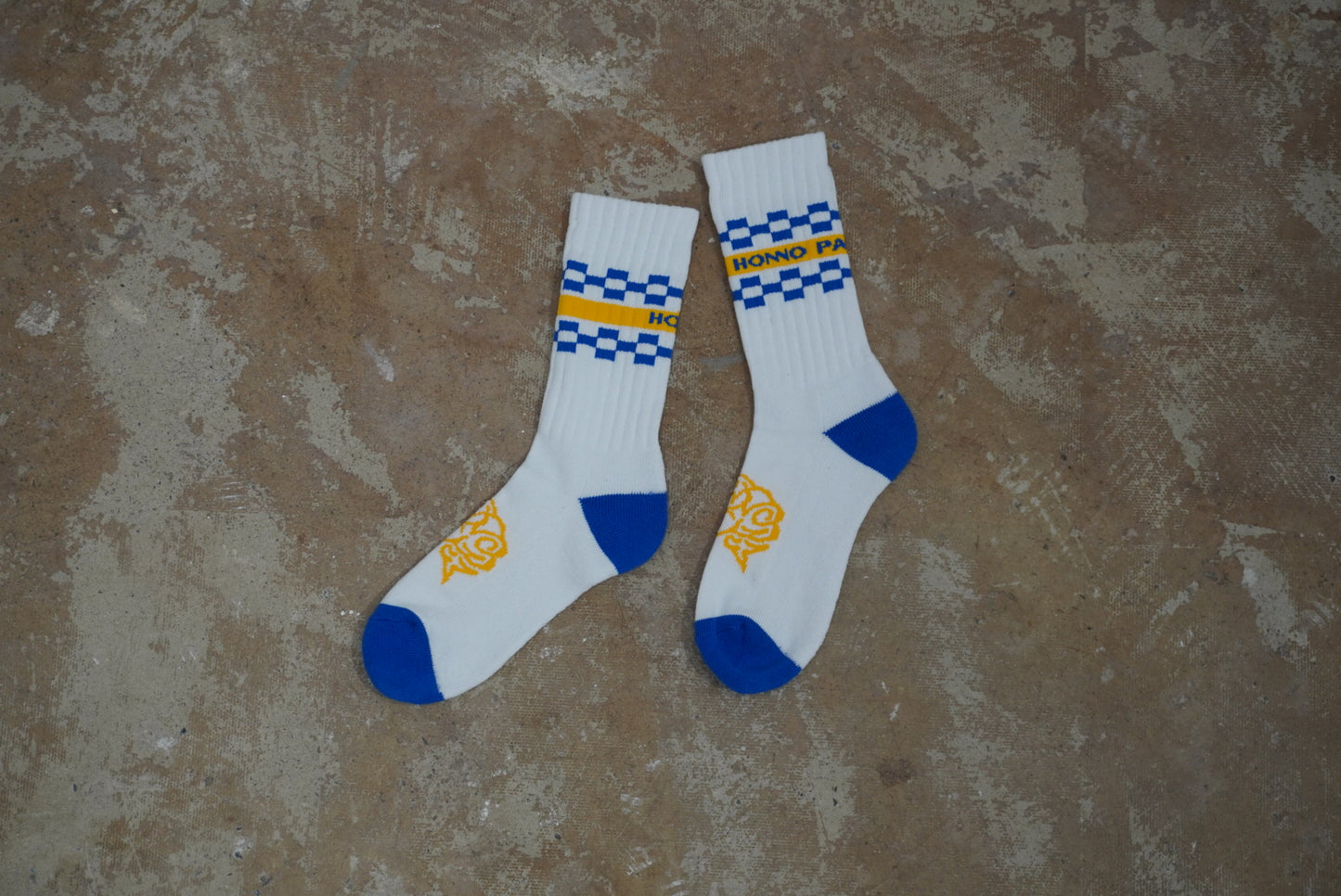 BRAIN SOCKS(WHITE×BLUE)