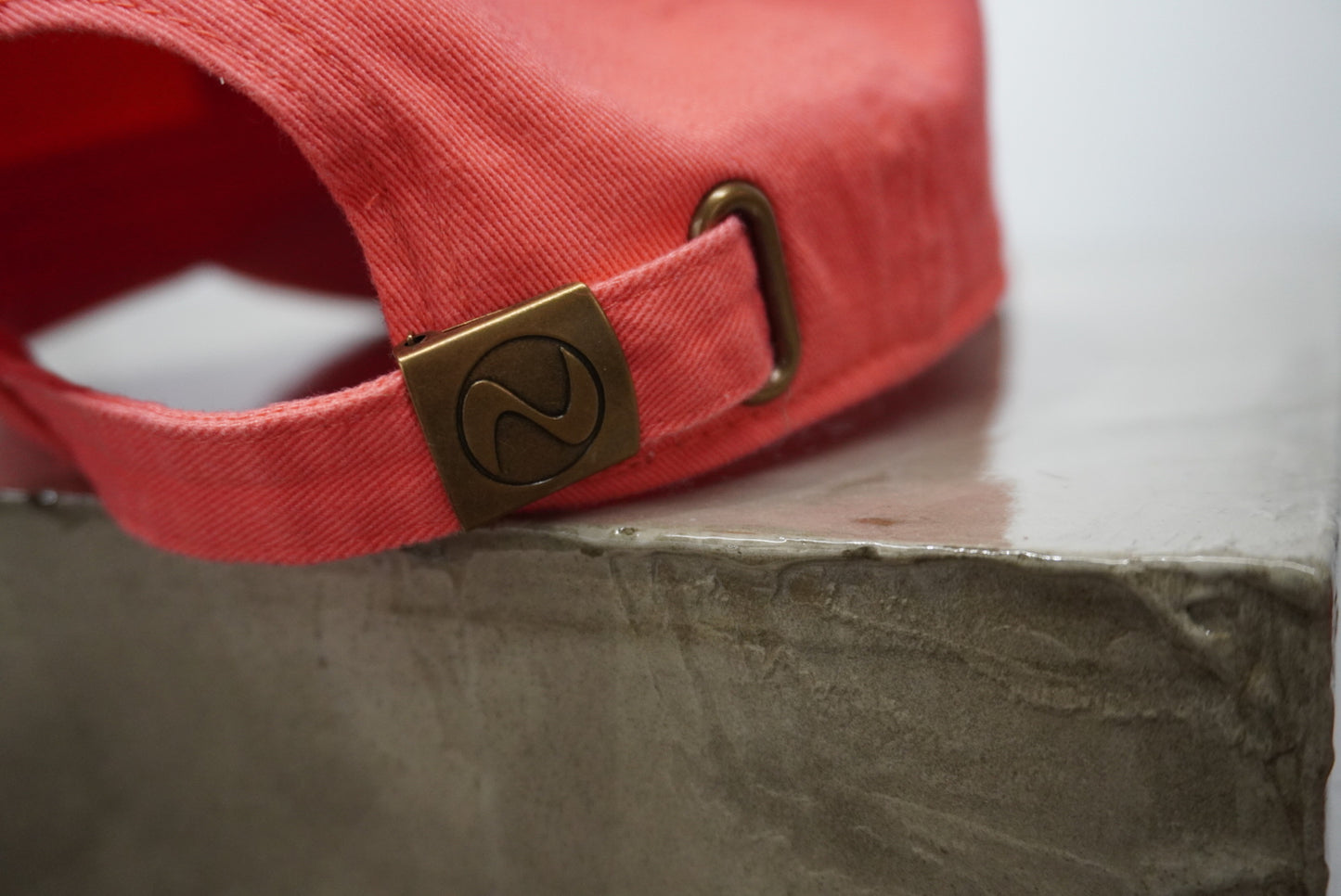 OLOA MESSAGE 6-PANEL CAP(CORAL)