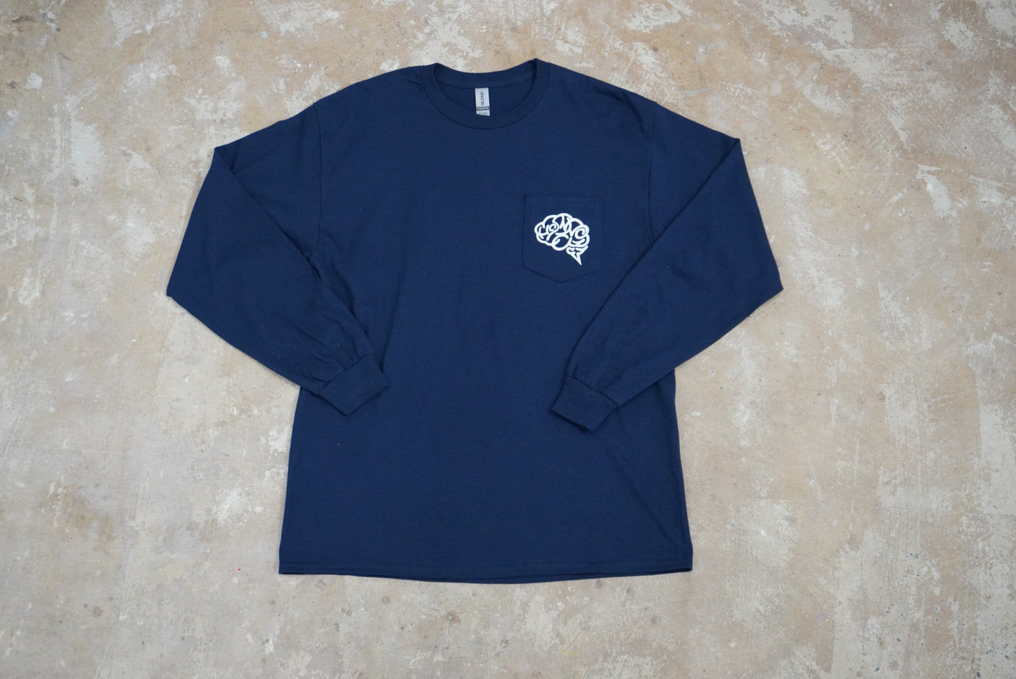 HONNO PARK ROMANCE PRINT L/S Tee( NAVY)