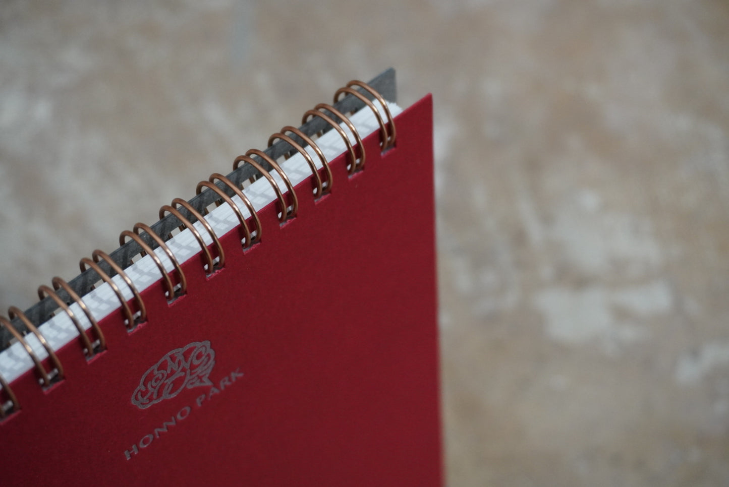 RUBBER BAND DOUBLE RING NOTE(ROUGE)