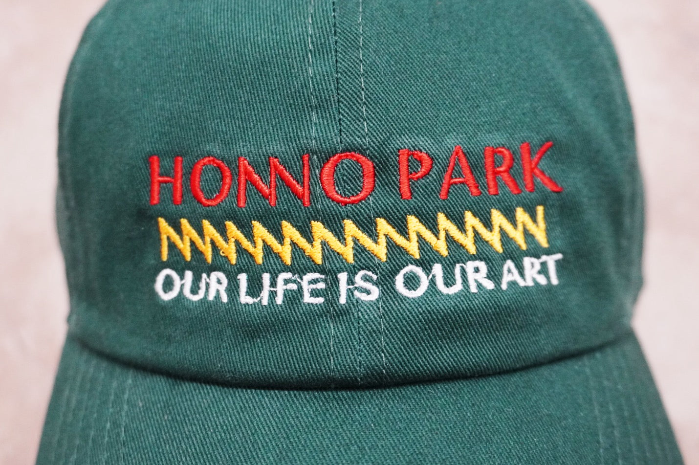 OLOA MESSAGE 6-PANEL CAP(GREEN)