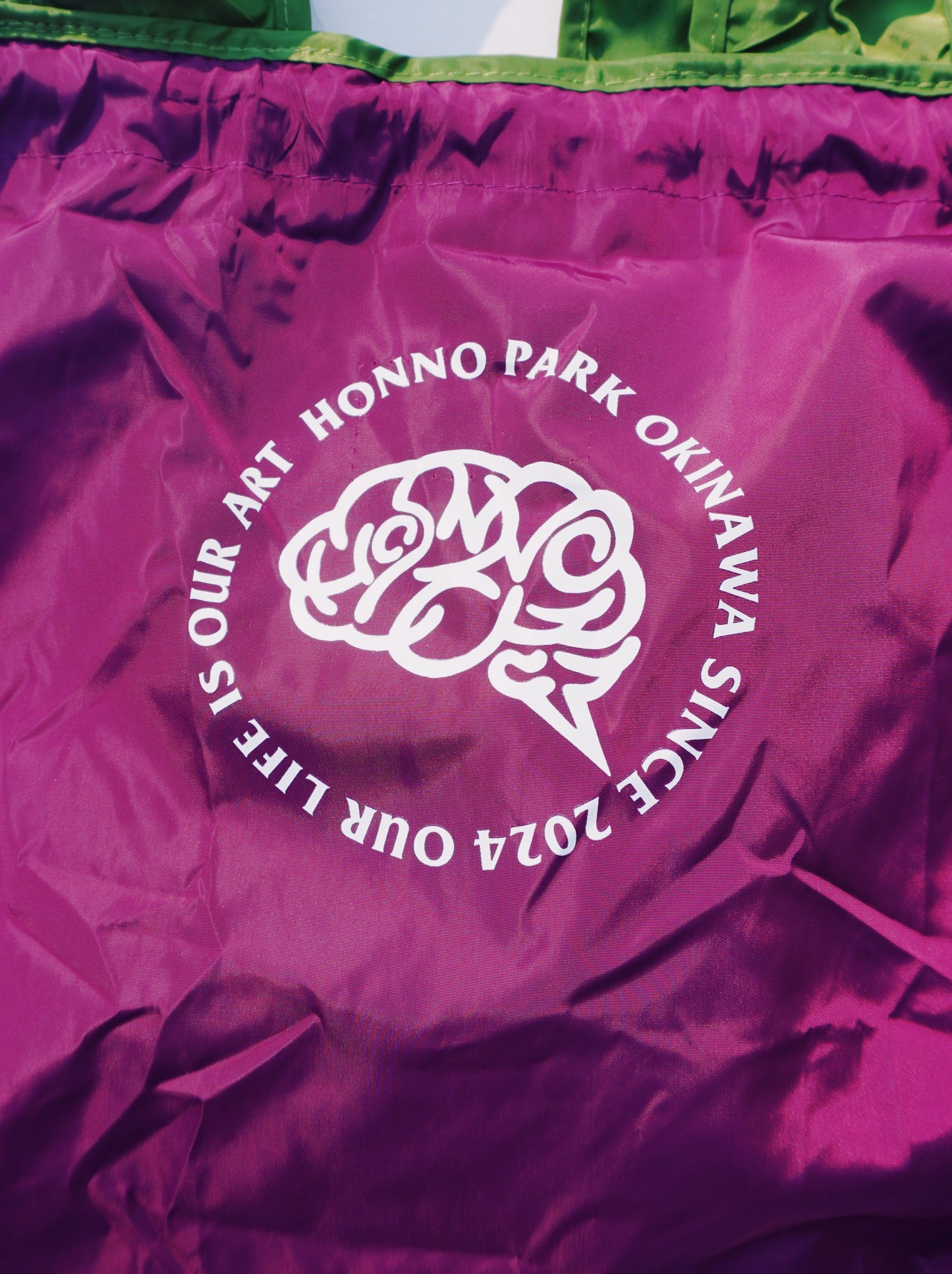 HP COMPACT MARCHE TOTE(M)PURPLE×GREEN