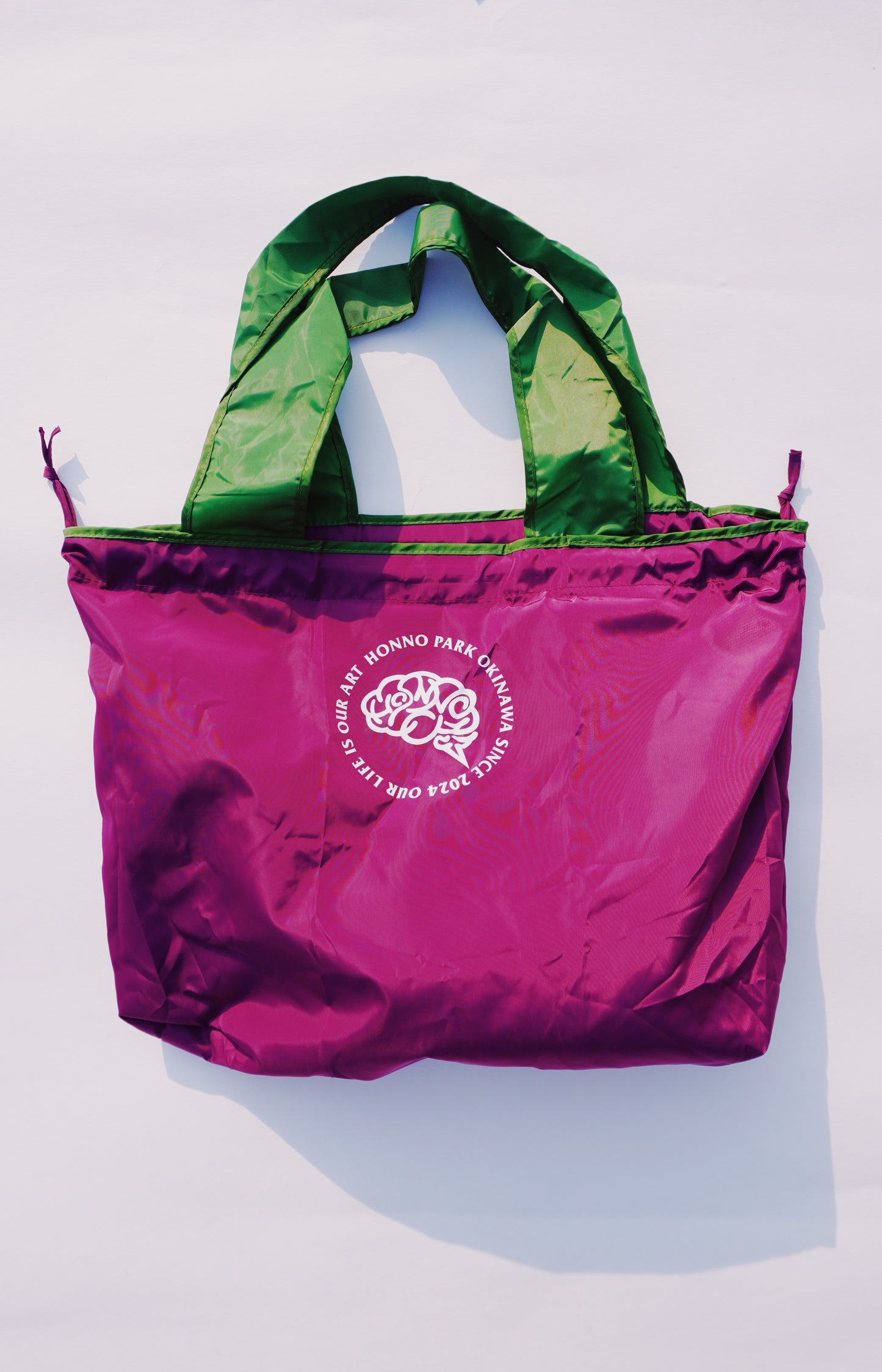 HP COMPACT MARCHE TOTE(L)PURPLE×GREEN