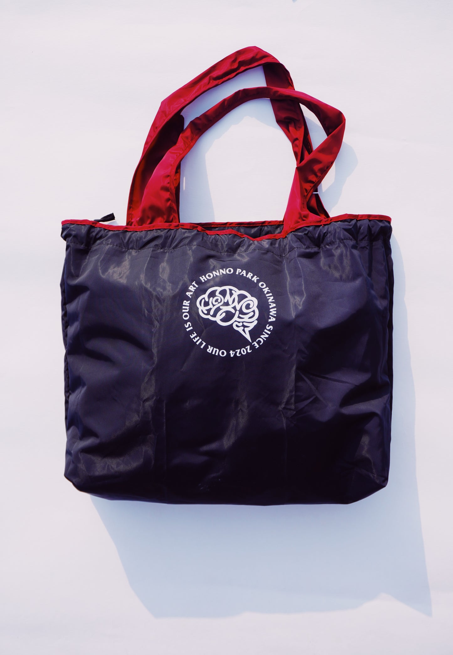 HP COMPACT MARCHE TOTE(L)BLACK×WINE
