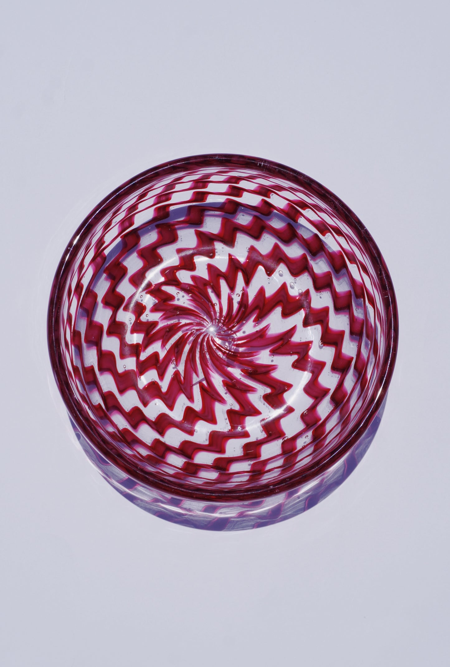 Mitch Noah-PINKRED GIZAGIZA BOWL(GLASS)