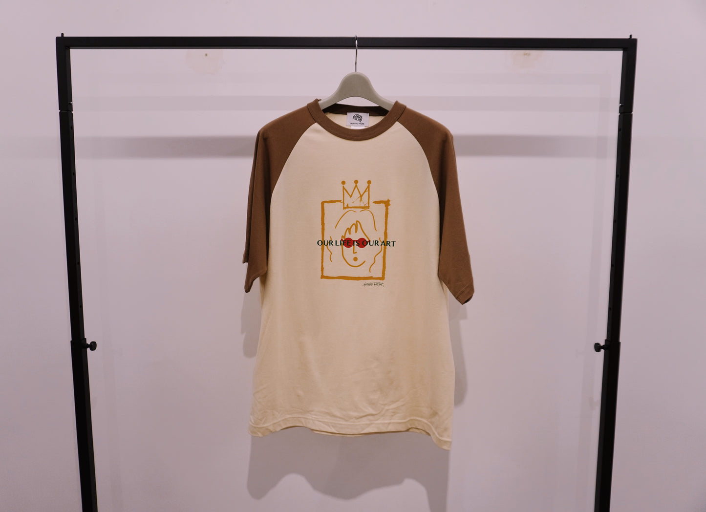 JOHN's WORD RAGLAN SLEEVE Tee(VINTAGE NATURAL✖︎CAMEL)