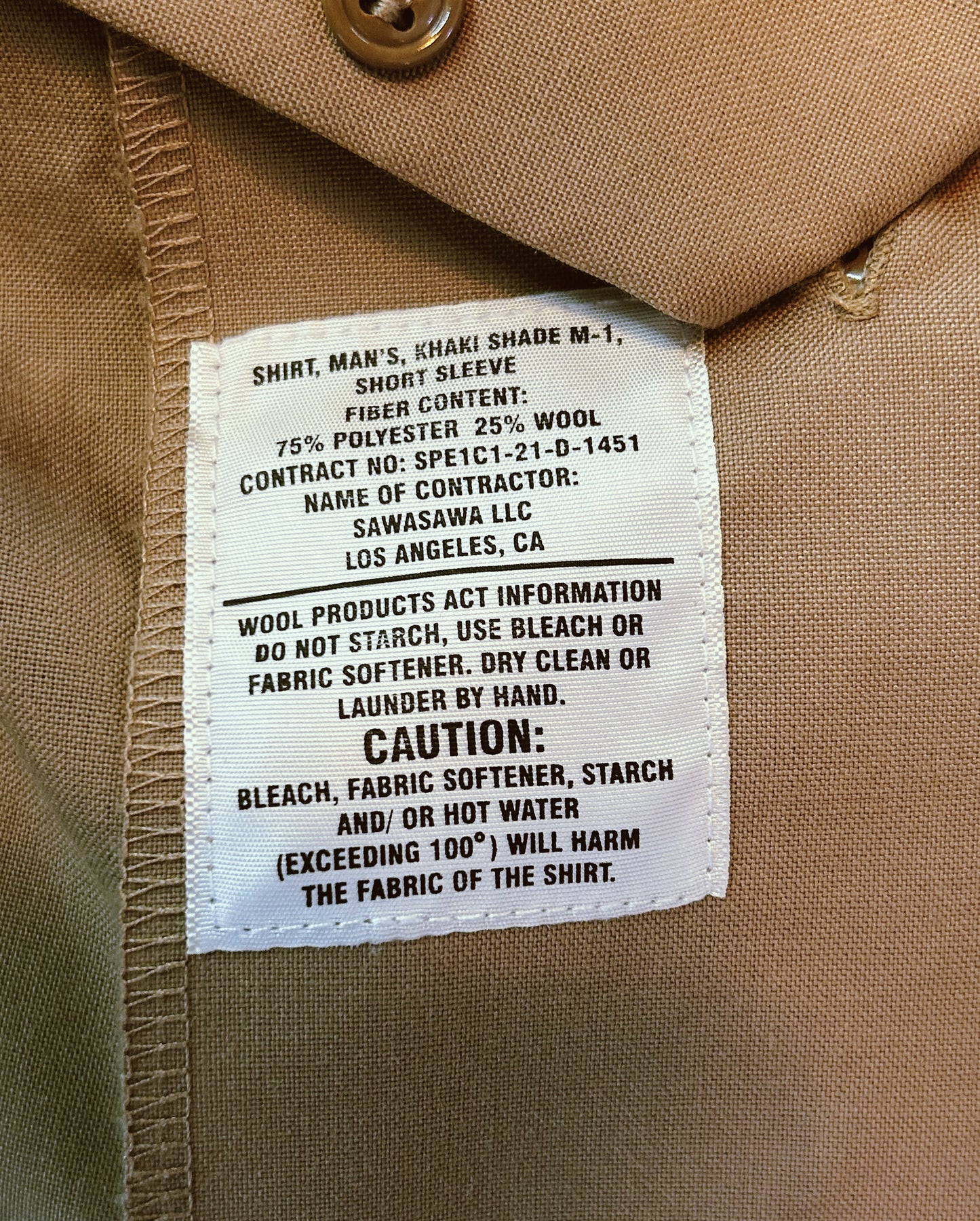 SANSEI“HANDPAINT”MILITARY(M-1)SHIRT