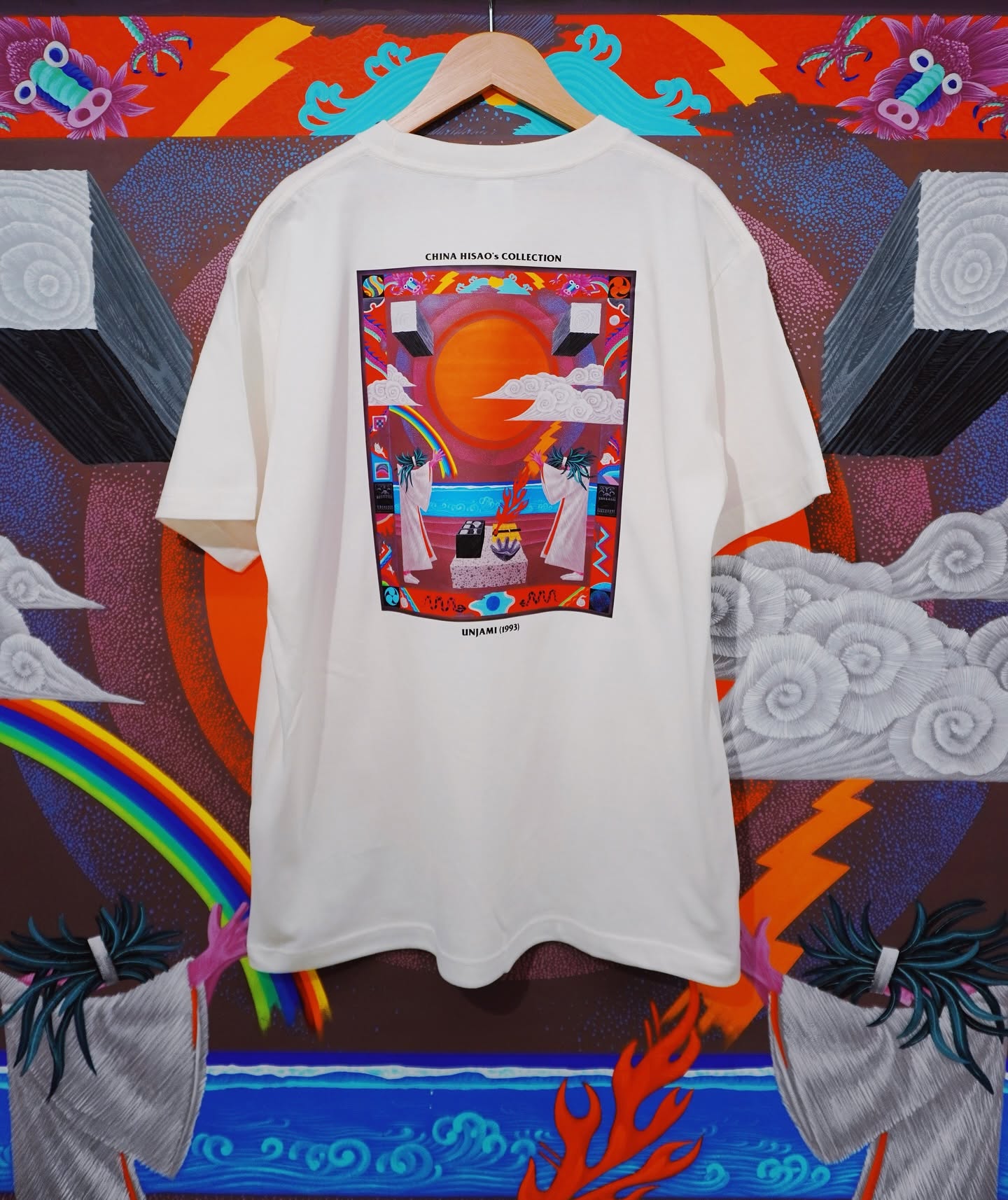 HONNO PARK✖︎知名久夫“UNJAMI”BACK PRINT S/S Tee
