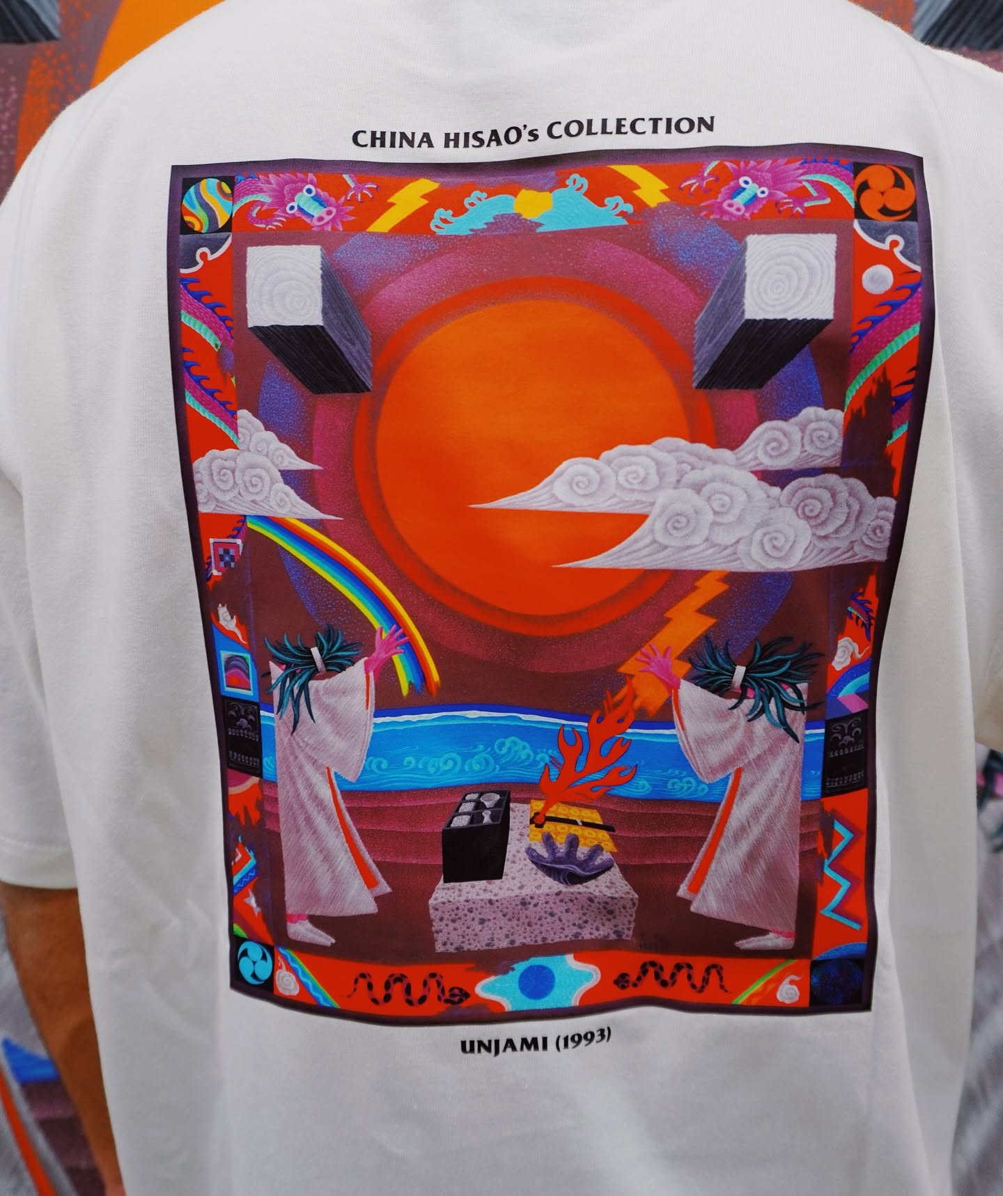 HONNO PARK✖︎知名久夫“UNJAMI”BACK PRINT S/S Tee