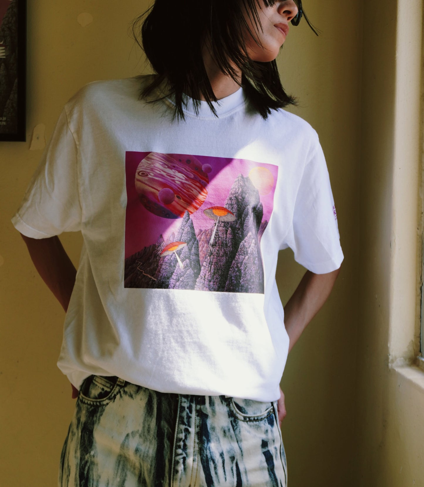 HONNO PARK✖︎知名久夫“地球外”BIG PRINT S/S Tee