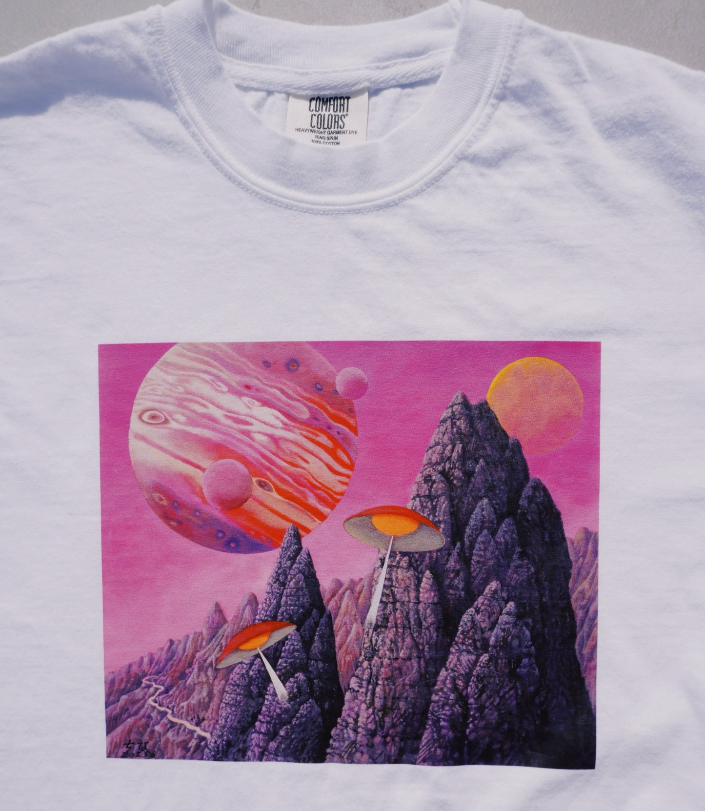 HONNO PARK✖︎知名久夫“地球外”BIG PRINT S/S Tee