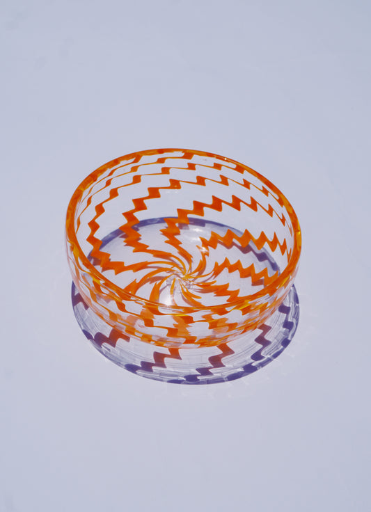 Mitchell Noah-YELLOW GIZAGIZA BOWL(GLASS)