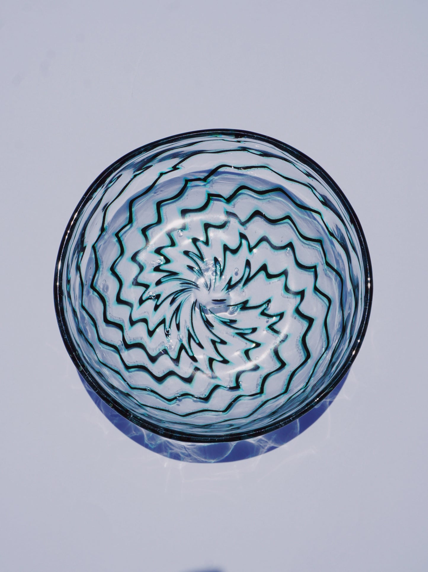 Mitchell Noah-WATER GREEN GIZAGIZA BOWL(GLASS)