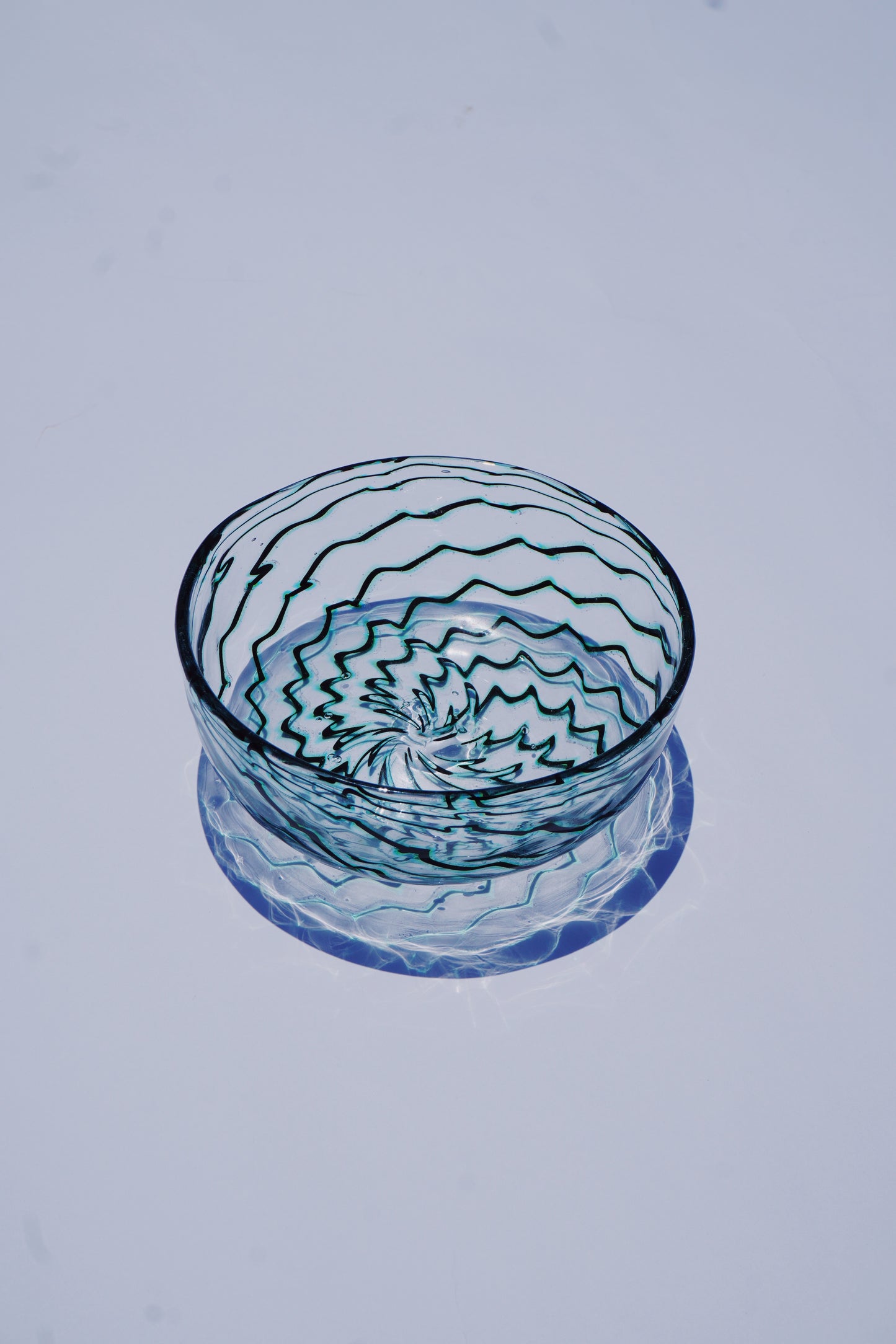 Mitchell Noah-WATER GREEN GIZAGIZA BOWL(GLASS)