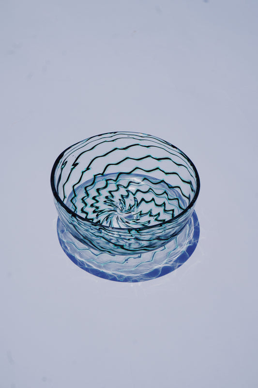 Mitchell Noah-WATER GREEN GIZAGIZA BOWL(GLASS)