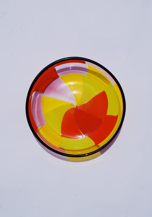 Mitchell Noah-R/Y/O CHECKER BOWL(GLASS)