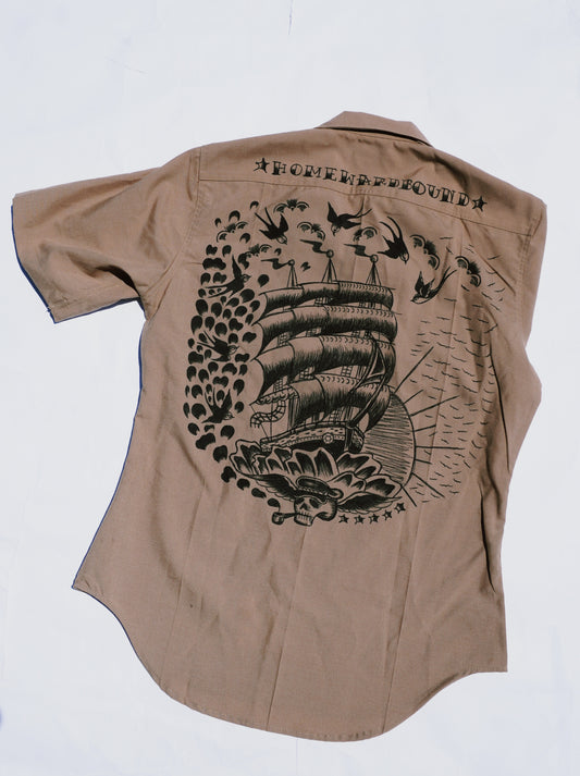 SANSEI“HANDPAINT”MILITARY（M-1）SHIRT