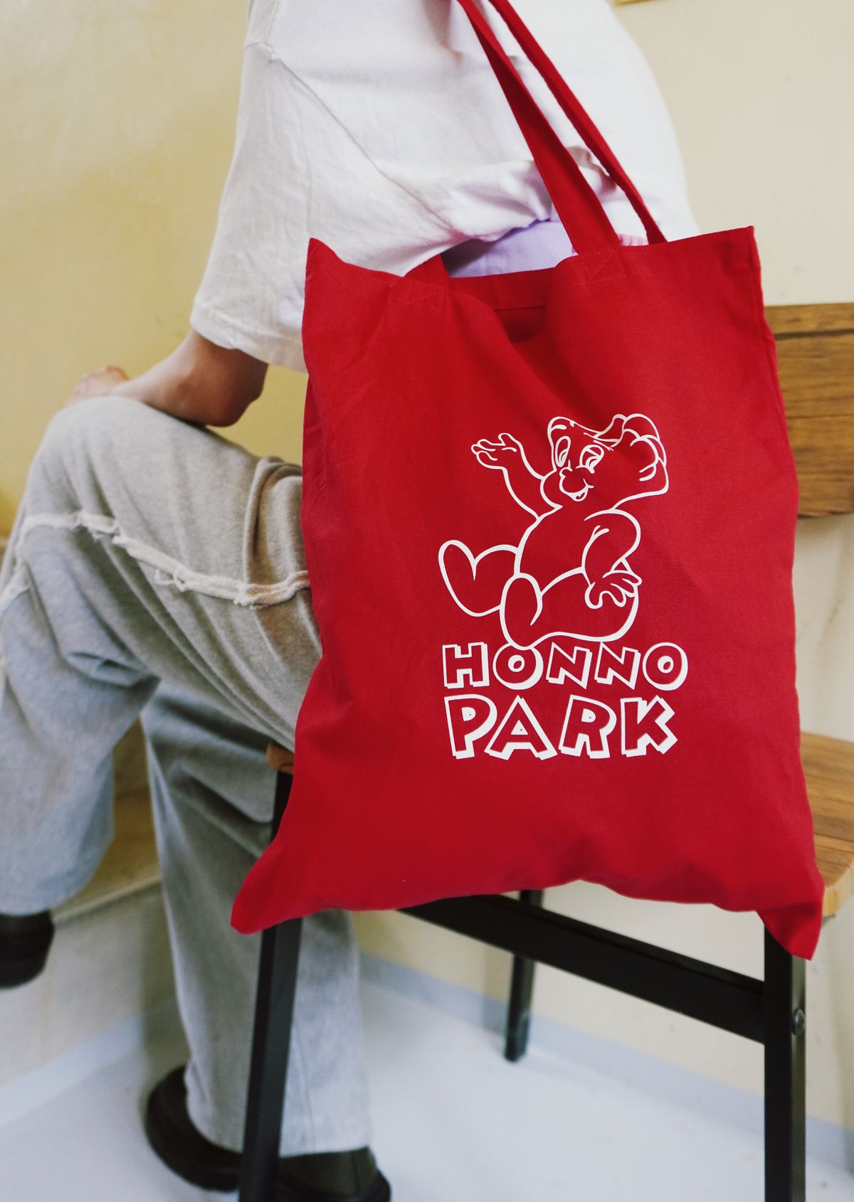 HONNO BOY TOTE BAG（RED）