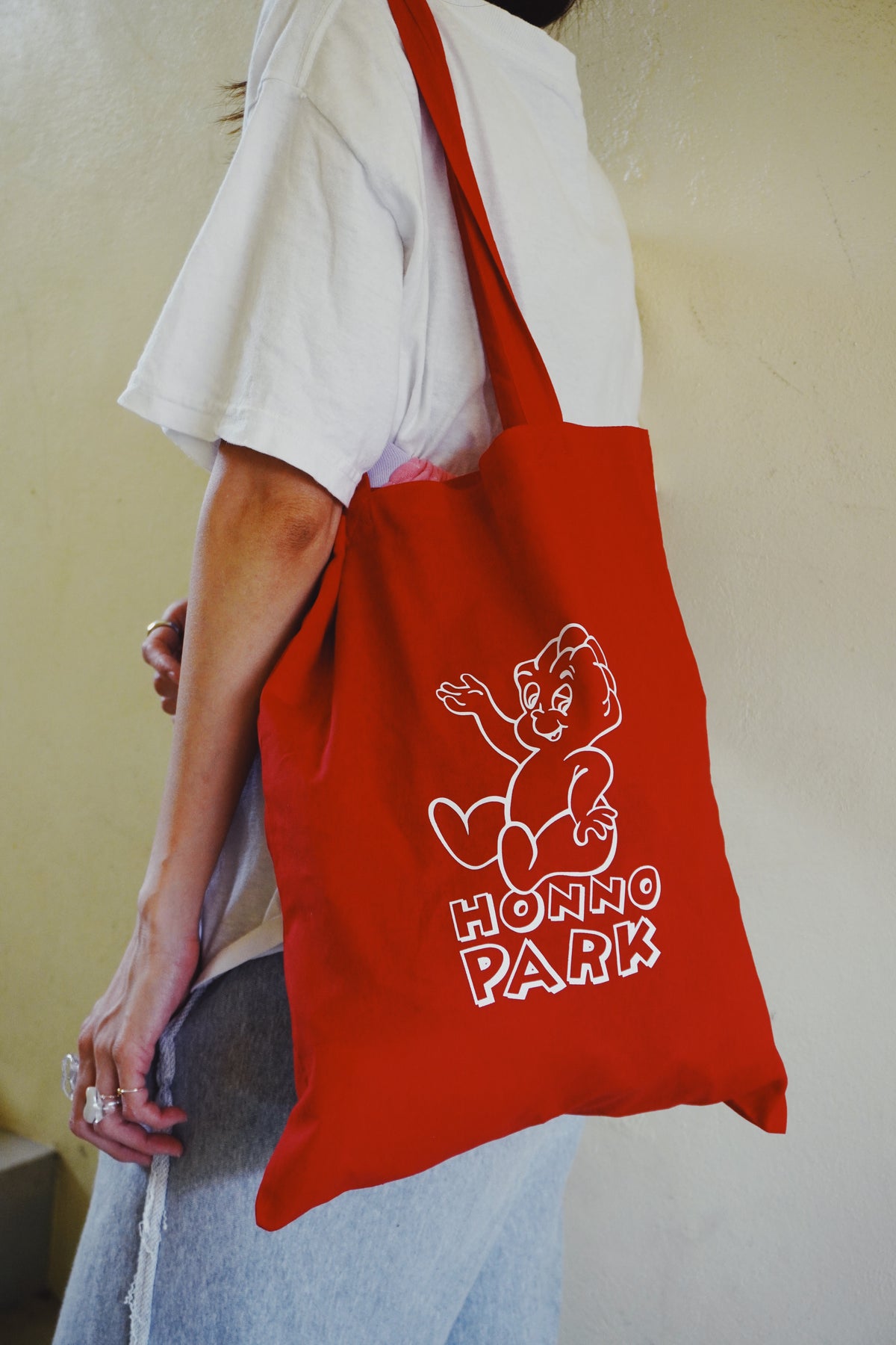 HONNO BOY TOTE BAG（RED）