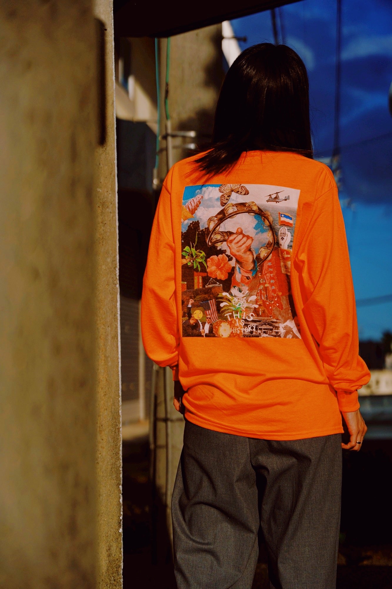 HISTORY L/S Tee (SUNNY ORANGE)